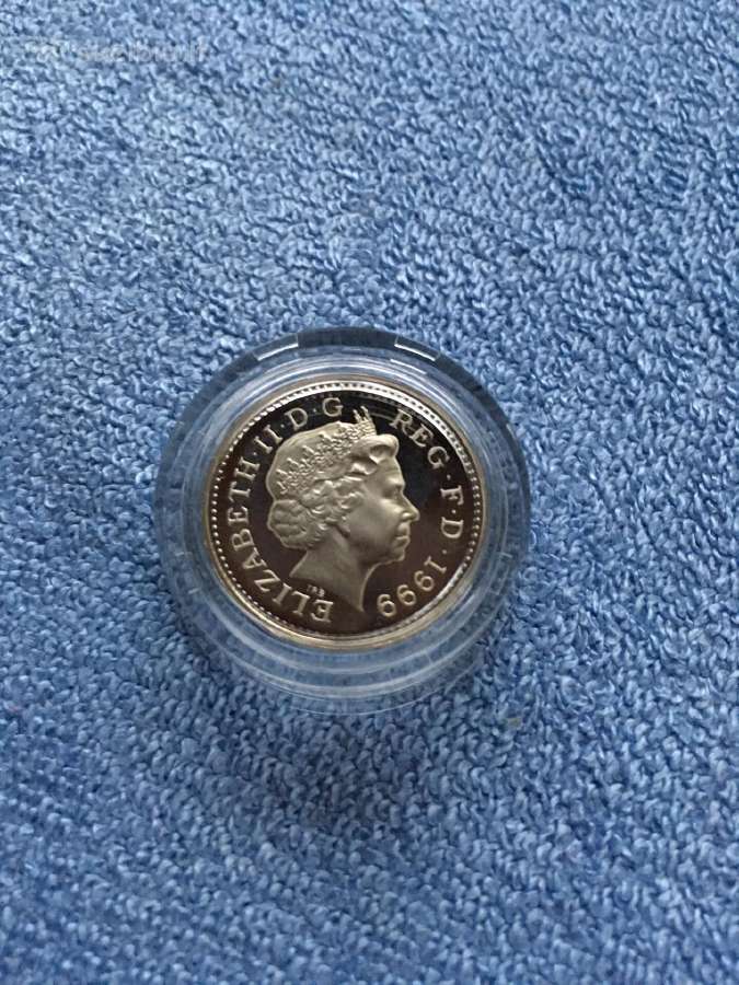 Moneta UK 1999m. 1 svaras, sidabras - nuotraukos Nr. 2