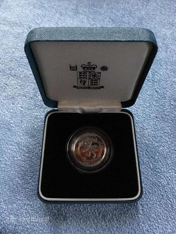 Moneta UK 1999m. 1 svaras, sidabras - nuotraukos Nr. 3