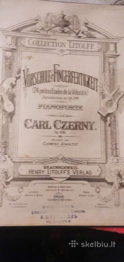 C.czerny Etiudai fortepijonui