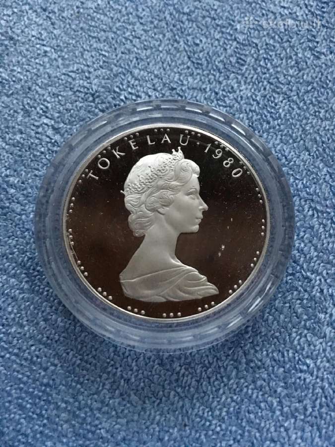 Moneta Tokelau 1980m. 1 dollar, sidabras - nuotraukos Nr. 2