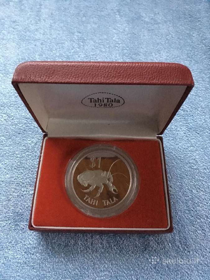 Moneta Tokelau 1980m. 1 dollar, sidabras - nuotraukos Nr. 3