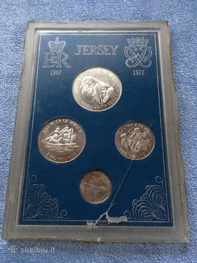 Monetos Jersey 1972m, sidabras