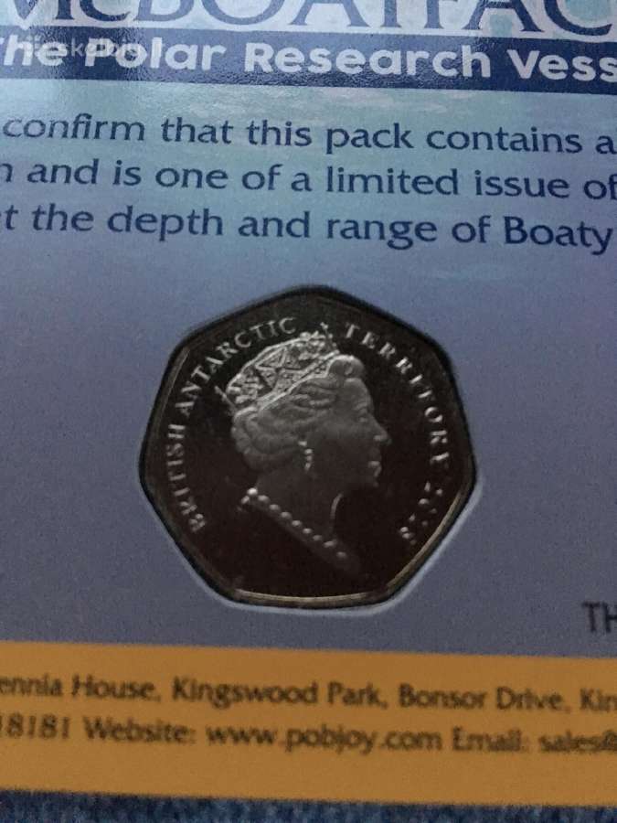 Moneta british ant. ter. 2018m cu-ni - nuotraukos Nr. 2