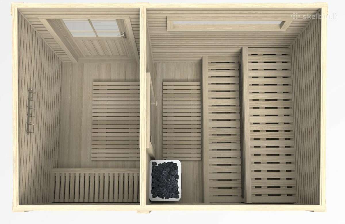 Lauko pirtis - saunas "Rasa" - 2.3 x 3.4 m - nuotraukos Nr. 12