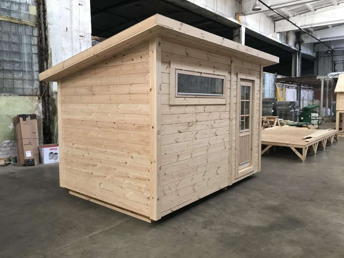 Lauko pirtis - saunas "Rasa" - 2.3 x 3.4 m - nuotraukos Nr. 10