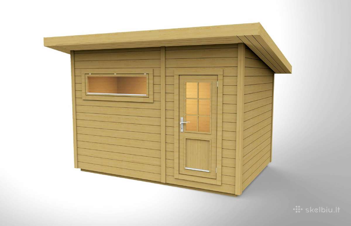 Lauko pirtis - saunas "Rasa" - 2.3 x 3.4 m - nuotraukos Nr. 5