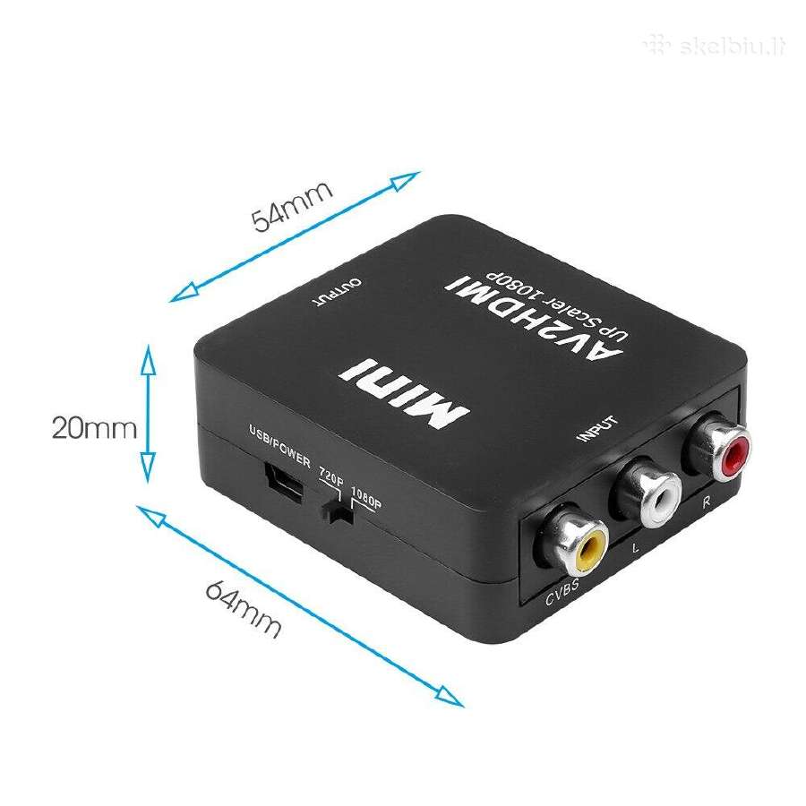 Analoginio vaizdo ir garso keitiklis į Hdmi (1080p - nuotraukos Nr. 3