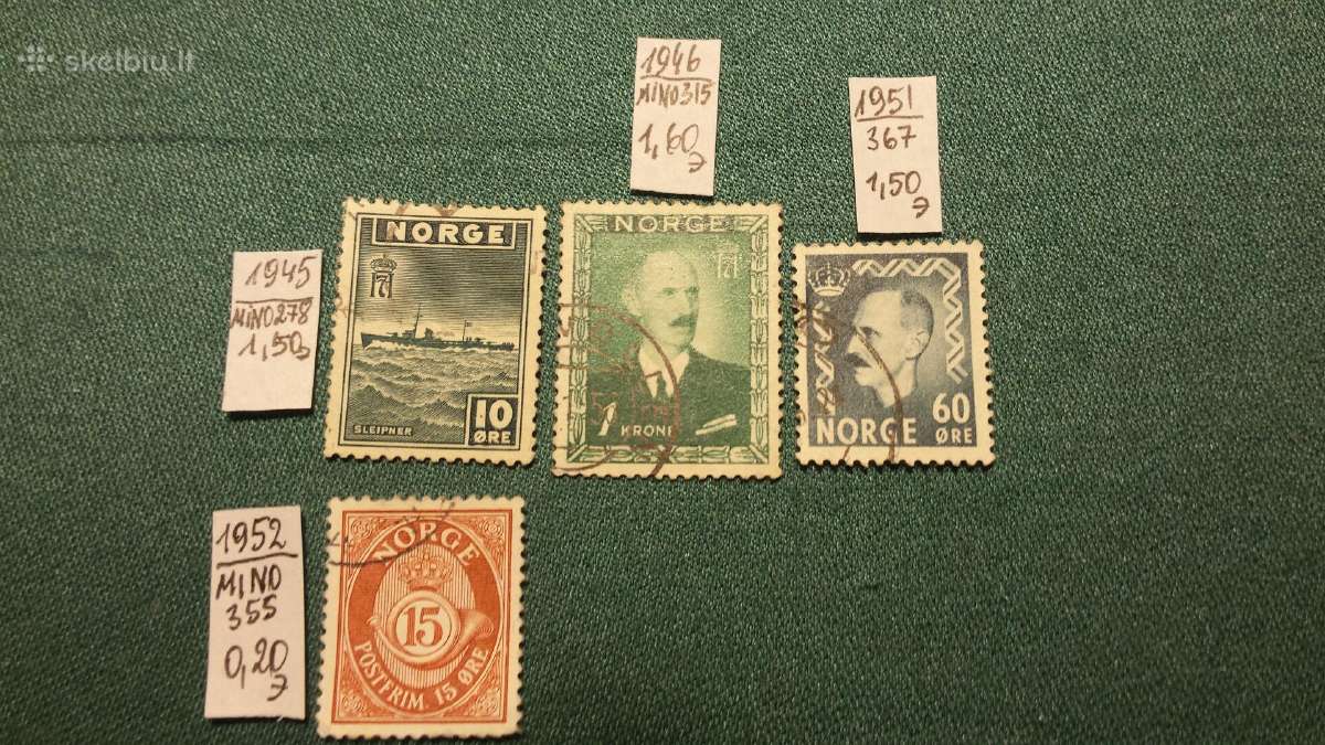 Norvegija 1945-52 m. - nuotraukos Nr. 3