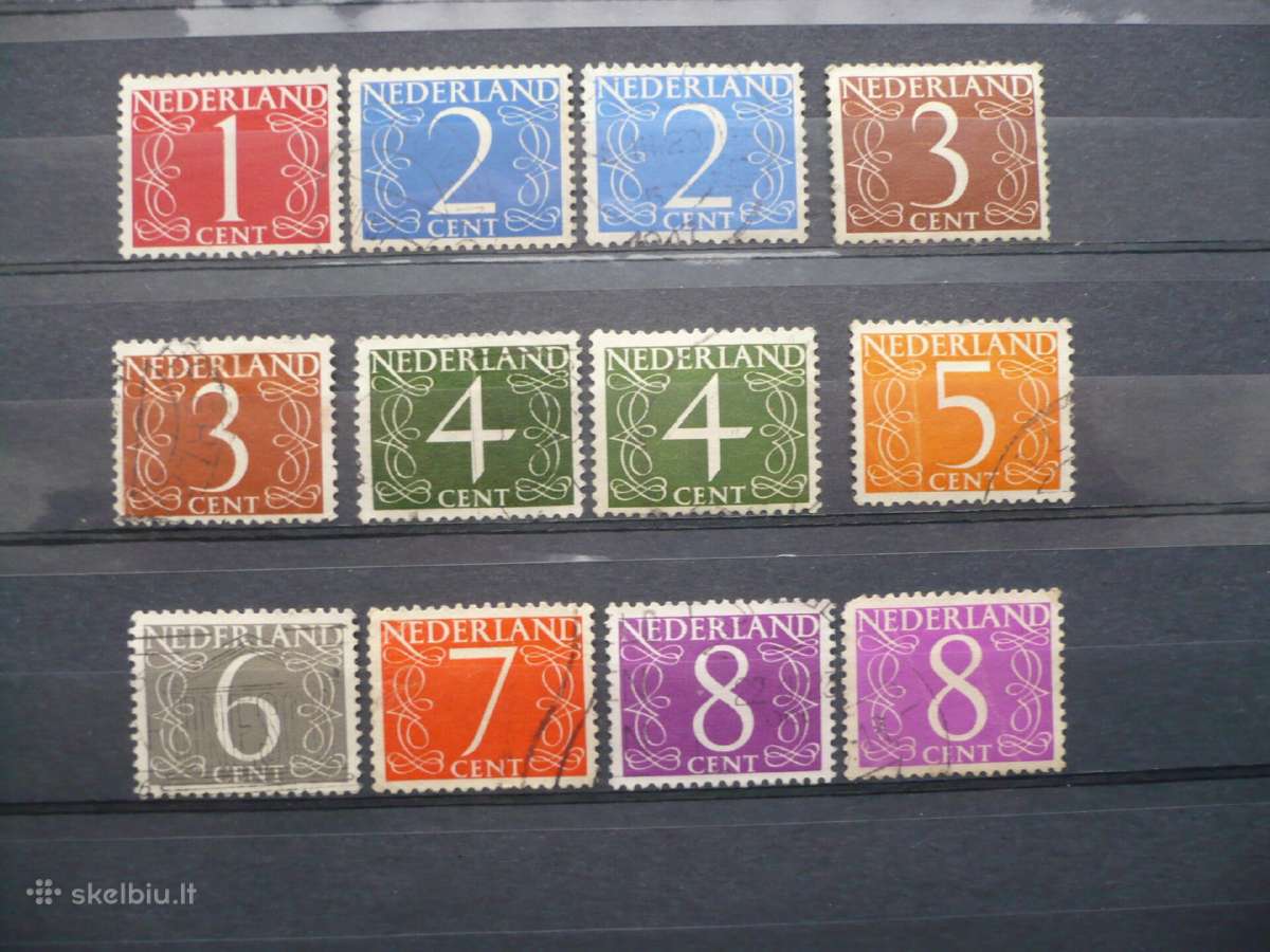 1946 - 1957 metų skaitiniai antspaudai