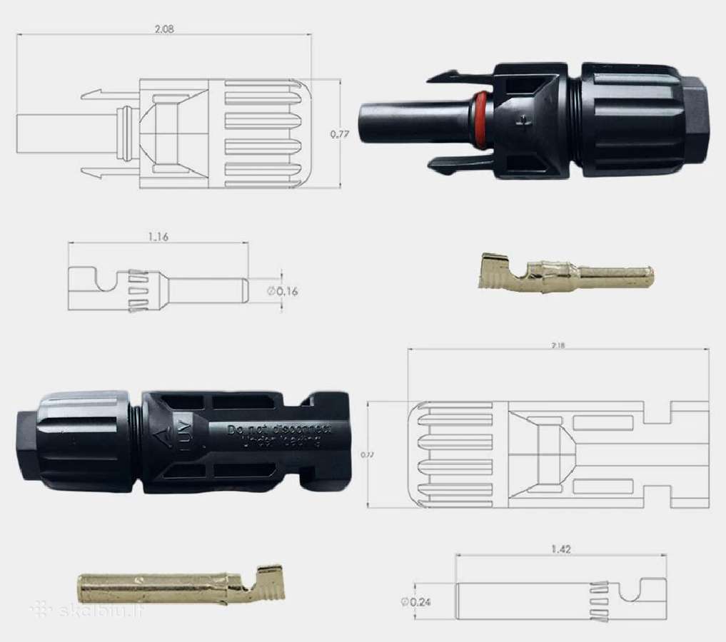Mc4 jungtys fotovoltiniams moduliams - nuotraukos Nr. 5