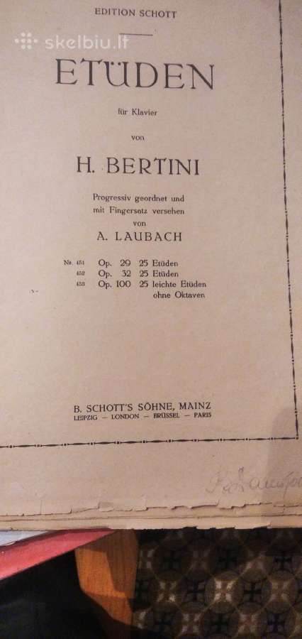 H.bertini Etiudai fortepijonui - nuotraukos Nr. 2