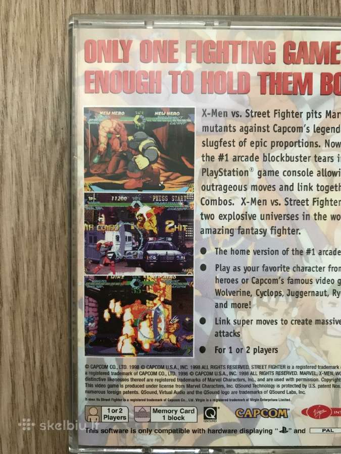 Marvel Comics - X-men Vs. Street Fighter - Ps1 - nuotraukos Nr. 10