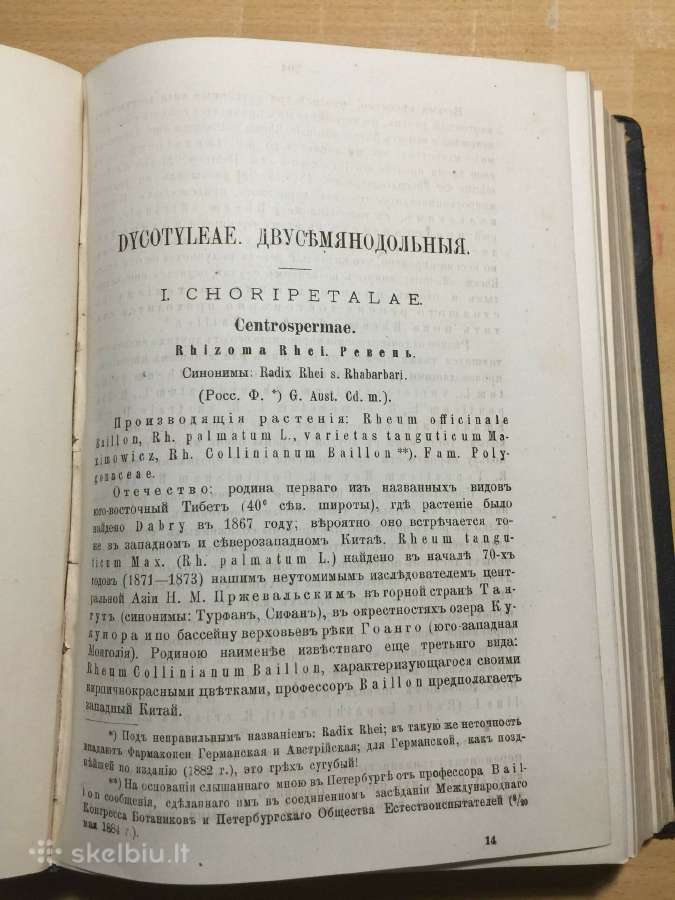Фармакогнозия 1.к., В. Тихомиров, 1885 г. - nuotraukos Nr. 16