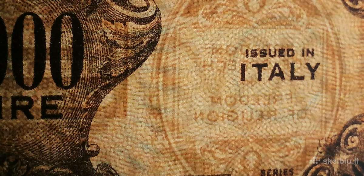 Italija 1943 1000 ir 500 lire Copy - nuotraukos Nr. 3
