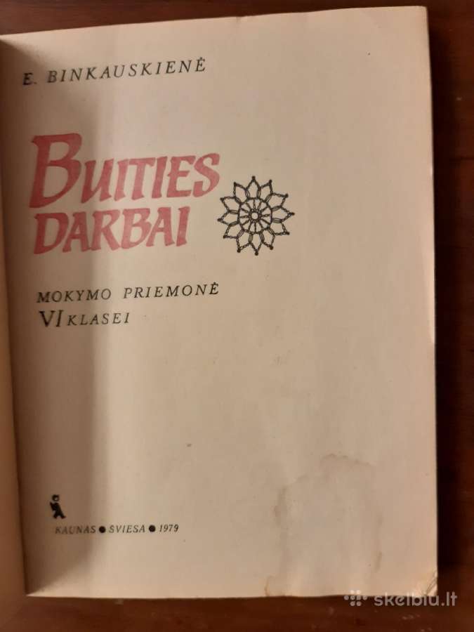 Tarybinis vadovėlis "Buities darbai", Vi klasei - nuotraukos Nr. 2