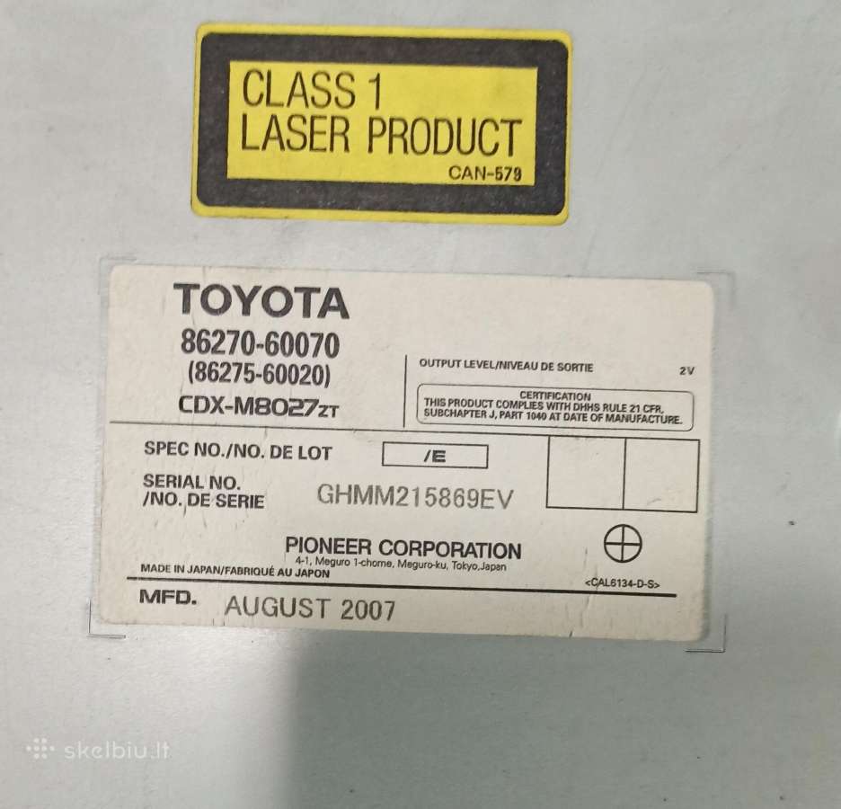 Toyota Land Cruiser 120,garso stiprintuvas,changer - nuotraukos Nr. 4