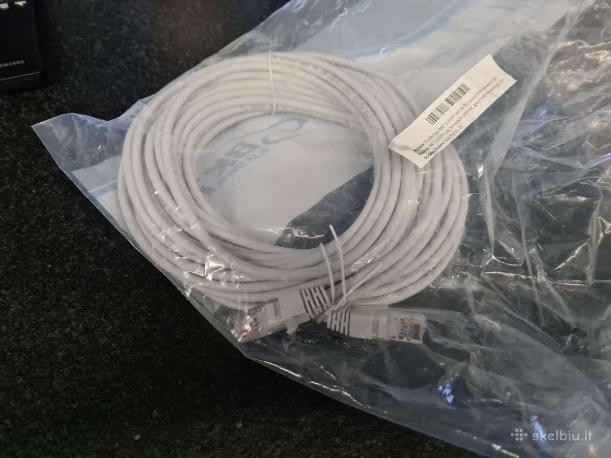 Naujas internetinis Utp laidas, kabelis Rj45 15m