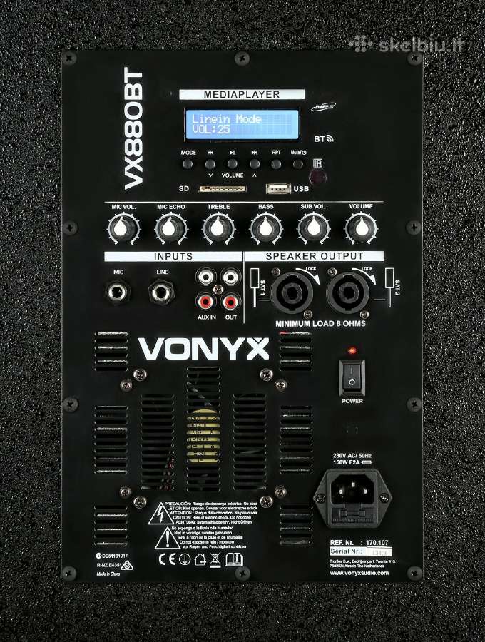 Garso sistema Vonyx Vx880bt 2.1 - nuotraukos Nr. 6