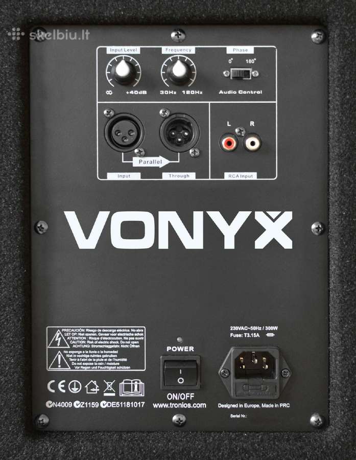 Vonyx Swa15 Pa aktyvus subuveris 15" /600w - nuotraukos Nr. 3