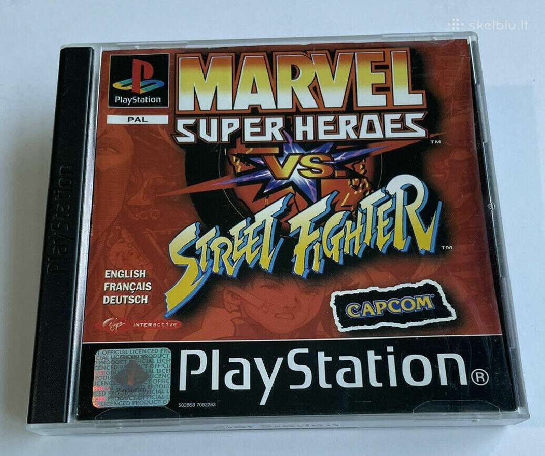 Marvel Super Heroes vs Street fighter Ps1 Pal - nuotraukos Nr. 9