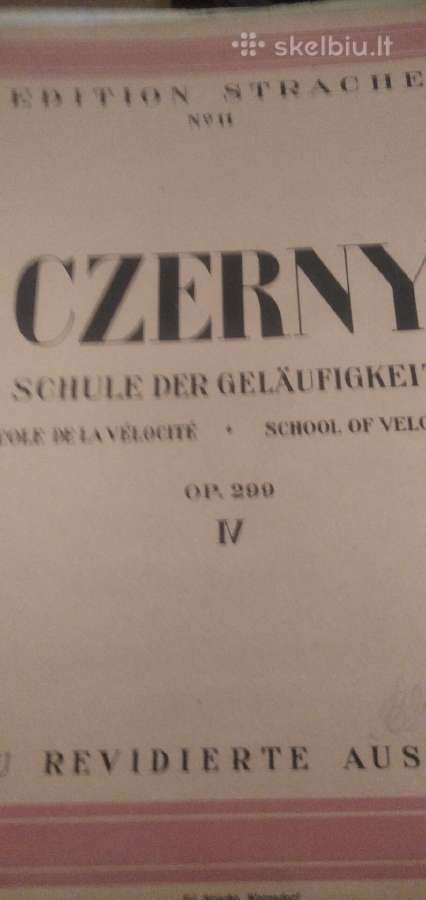 C.czerny Etiudai fortepijonui