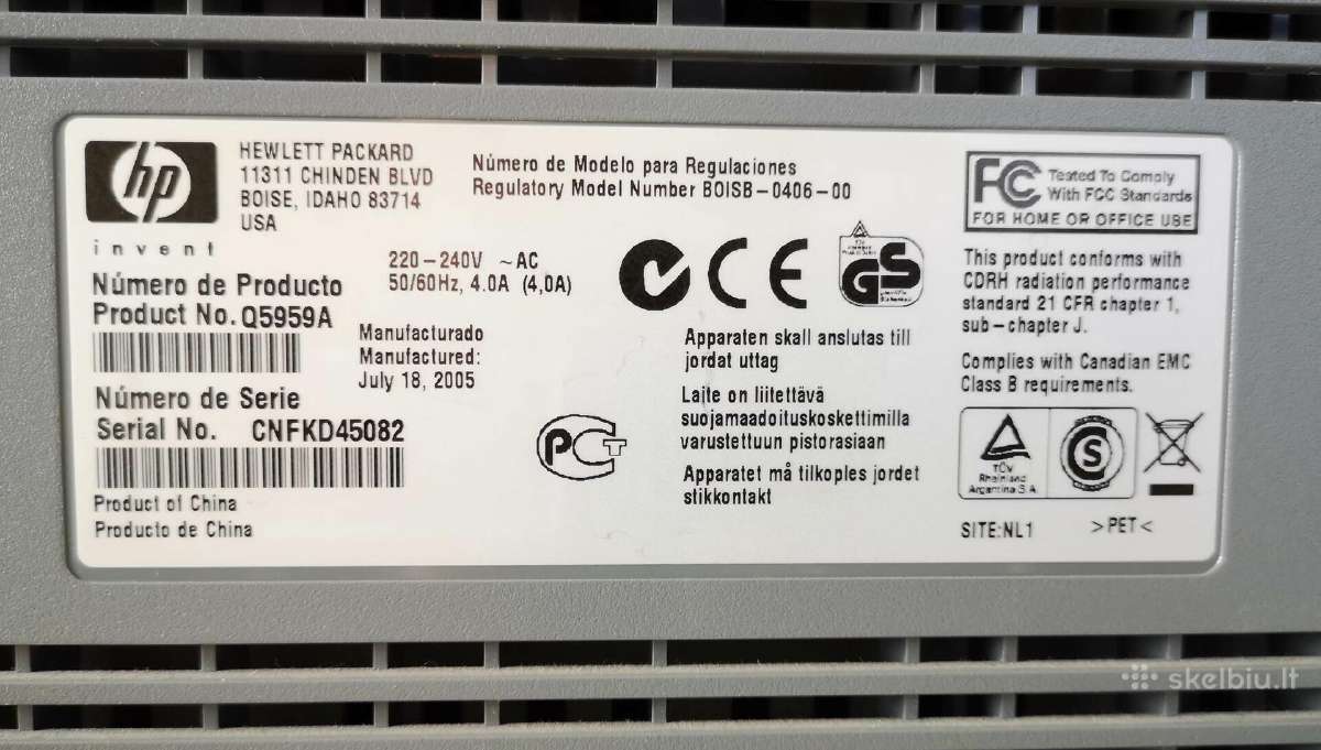 Patikimas naudotas Hp Lj 2420 Dn spausdintuvas - nuotraukos Nr. 6