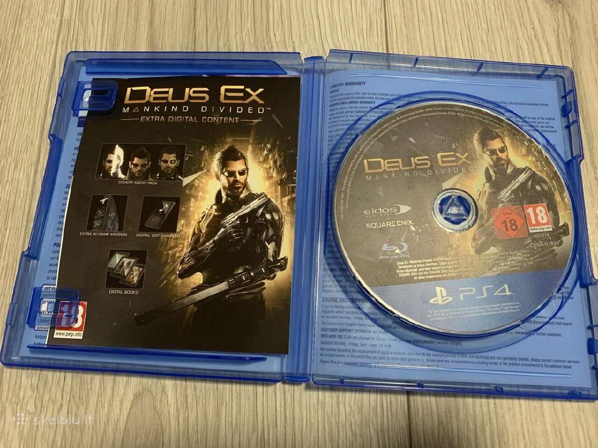Deus Ex: Mankind Divided. Day one edition. Ps4 - nuotraukos Nr. 2