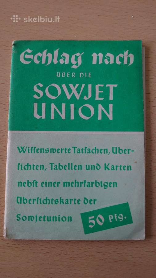 Prieškario Sovietų Sąjungos žemėlapis ir knygutė - nuotraukos Nr. 2
