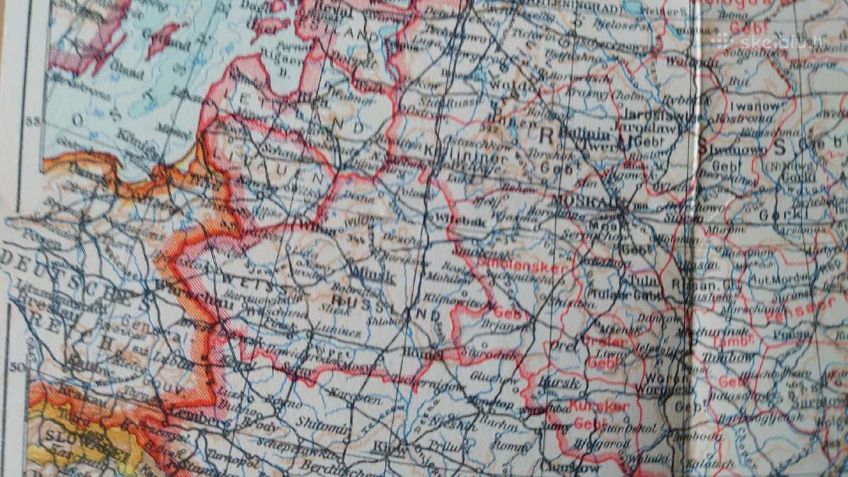 Prieškario Sovietų Sąjungos žemėlapis ir knygutė - nuotraukos Nr. 5