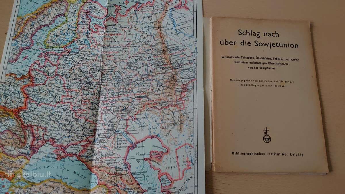 Prieškario Sovietų Sąjungos žemėlapis ir knygutė - nuotraukos Nr. 7