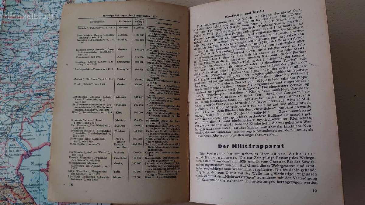 Prieškario Sovietų Sąjungos žemėlapis ir knygutė - nuotraukos Nr. 9