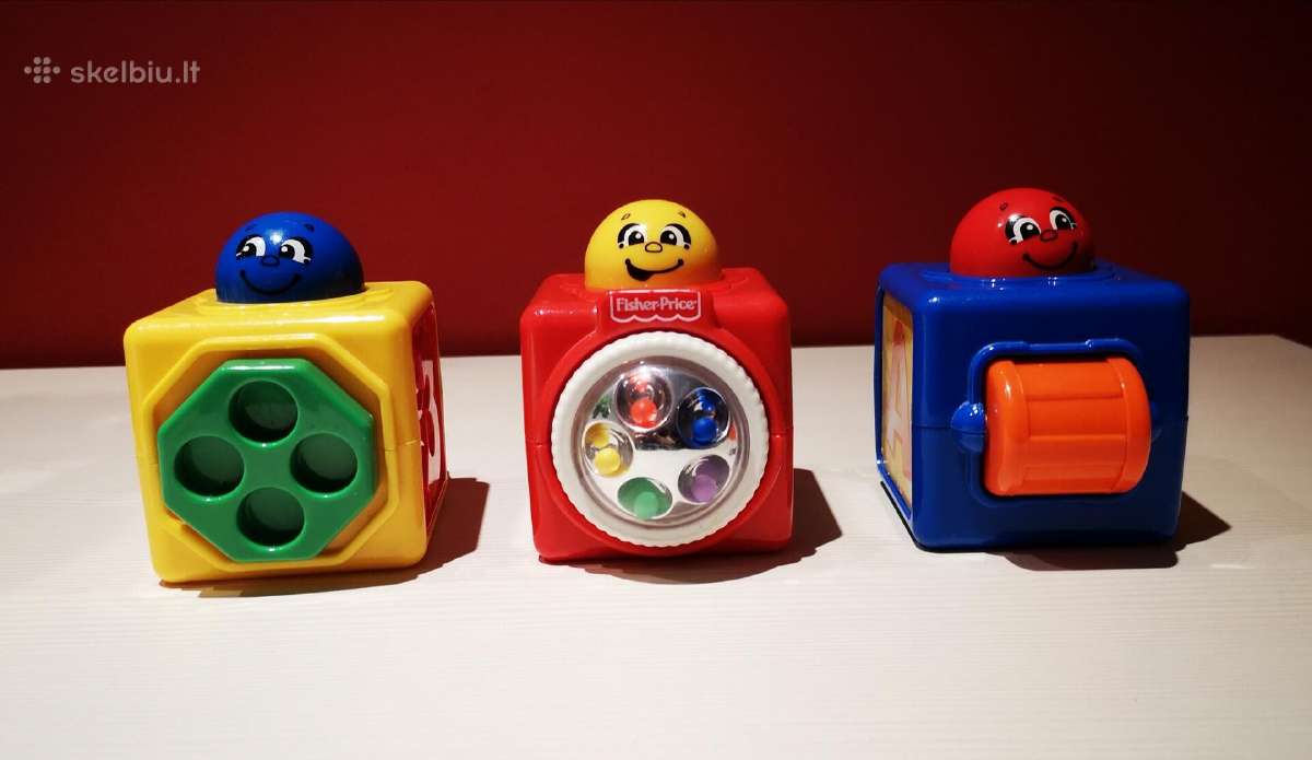 Fisher Price 3 lavinamosios kaladėlės nuo 6 mėn. - nuotraukos Nr. 4