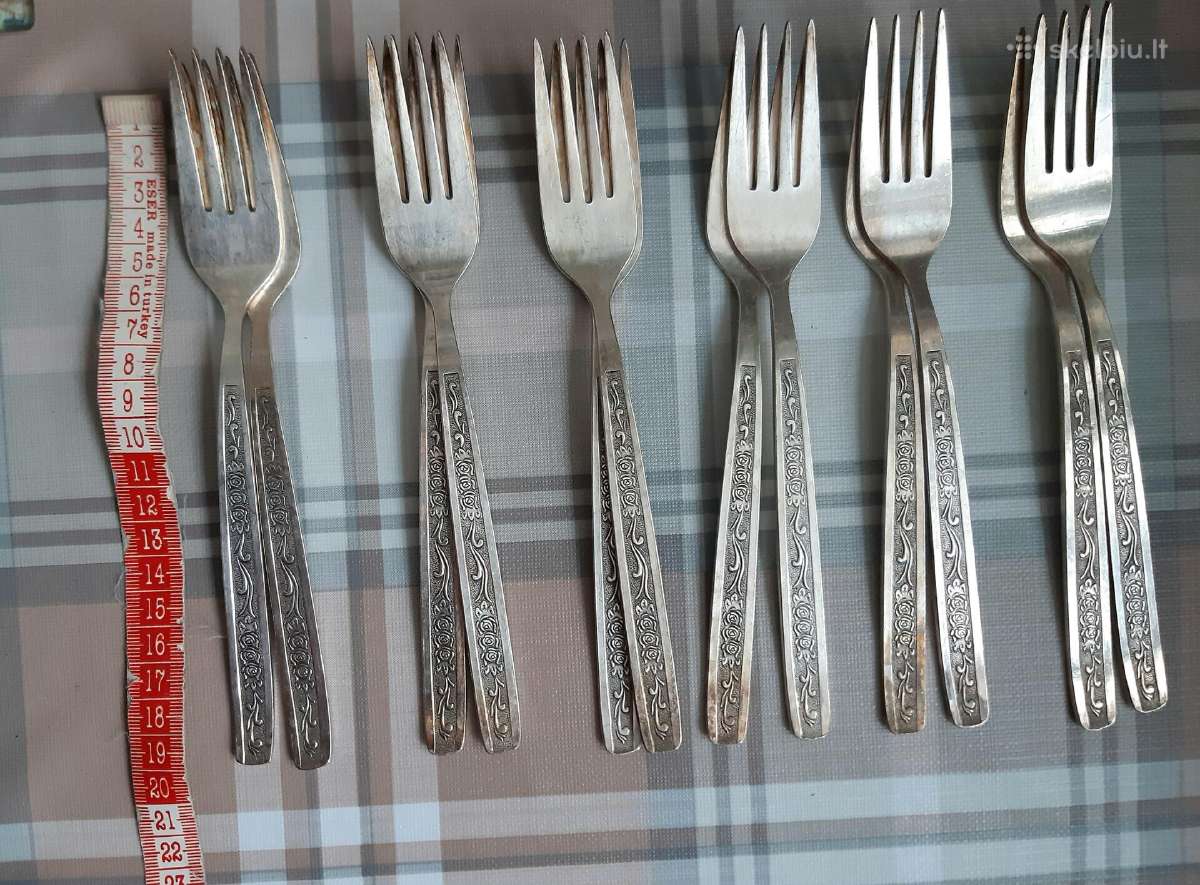 Pasidabruotos šakutės, 12vnt - nuotraukos Nr. 2