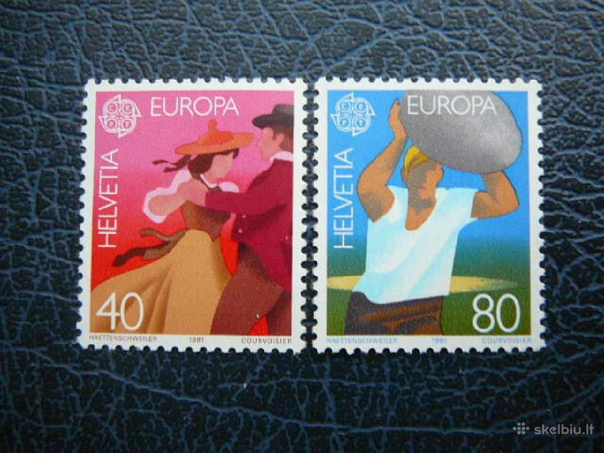 Europa Cept Sveicarija 1981 Mnh svc1197