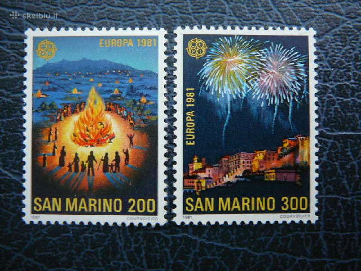 Europa Cept San Marinas 1981 Mnh smr1225