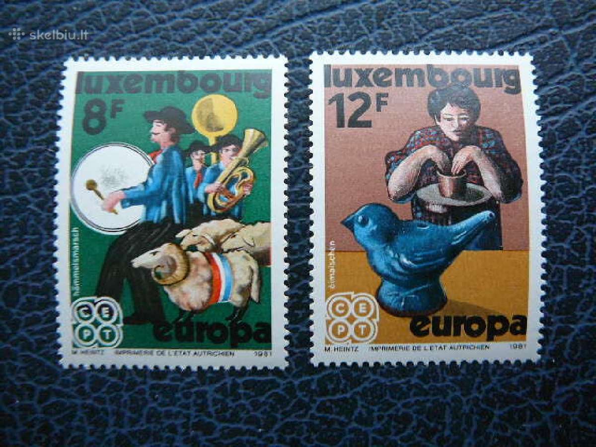Europa Cept Liuksemburgas 1981 Mnh lkm1031