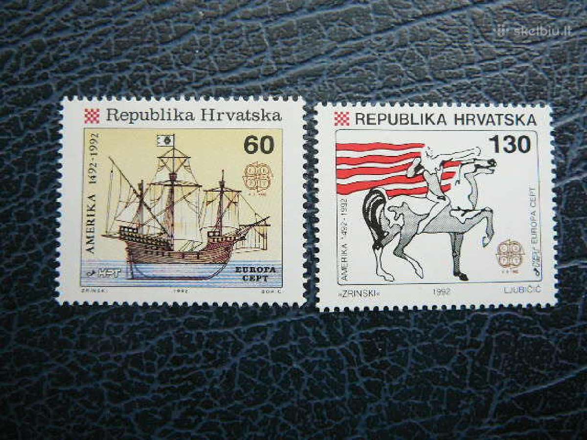 Europa Cept Kroatija Burlaiviai 1992 Mnh krt211