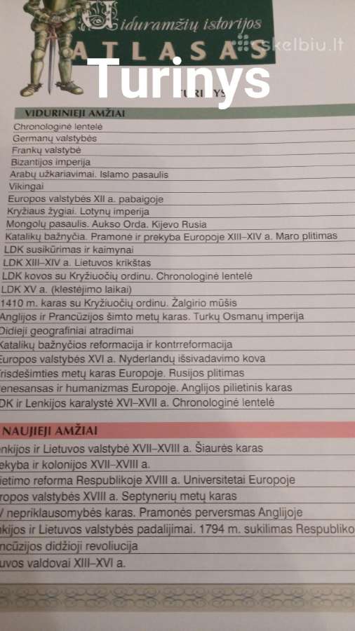 Viduramžių istorijos atlasas - nuotraukos Nr. 2