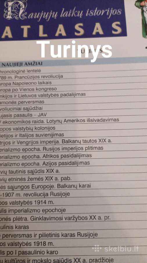 Naujųjų laikų istorijos atlasas - nuotraukos Nr. 2