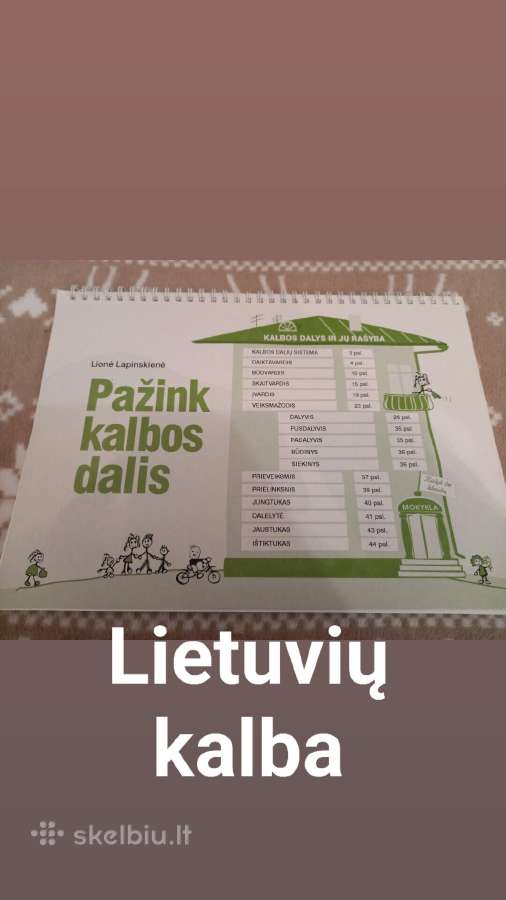 Pažink lietuvių kalbos dalis