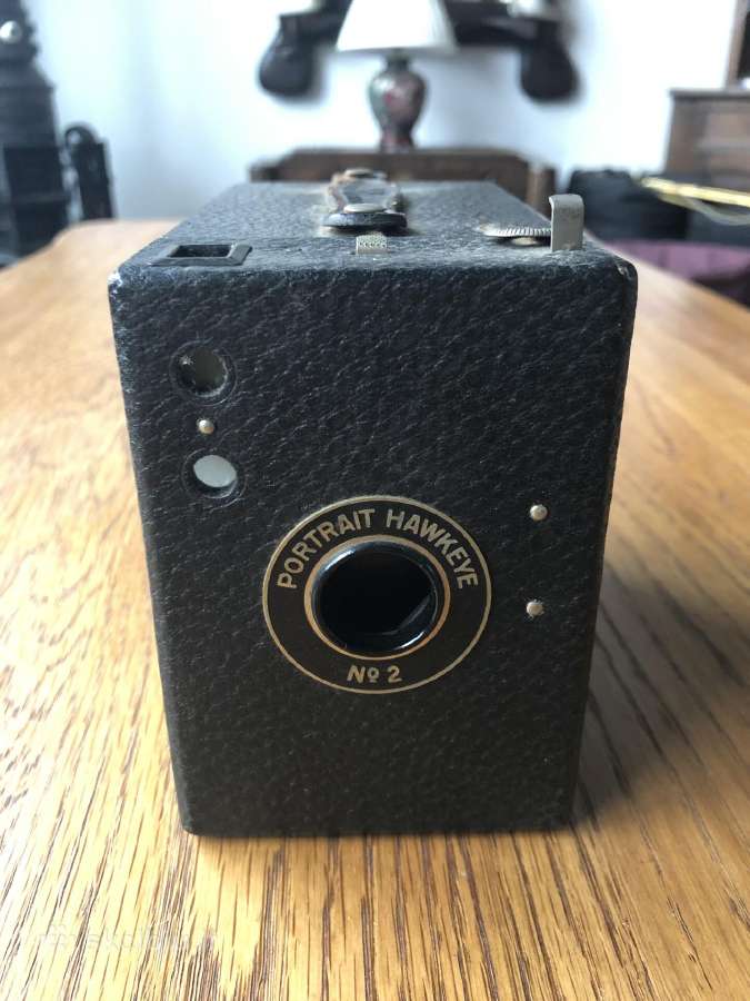 1930m antikvarinis Kodak Hawk Eye No2 fotoaparatas