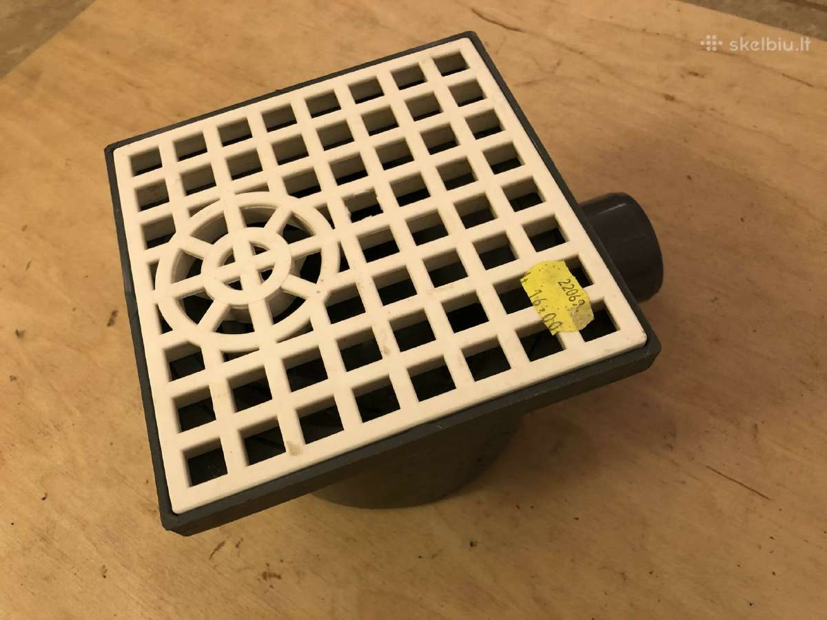 Plastikinis trapas grindims. 150x150 mm, h100 mm