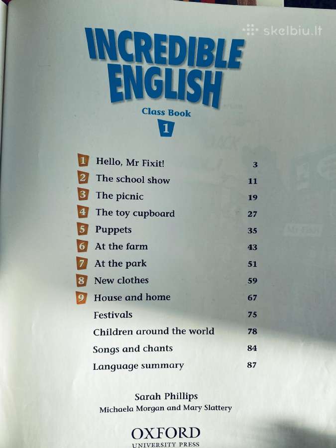 Incredible English 1. Class Book - nuotraukos Nr. 3