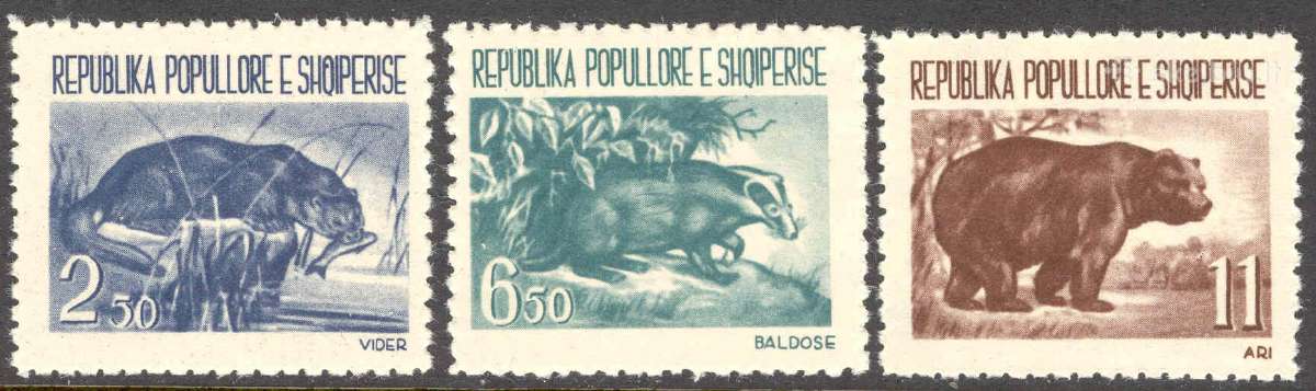 Albanija 1961. Gyvūnai.