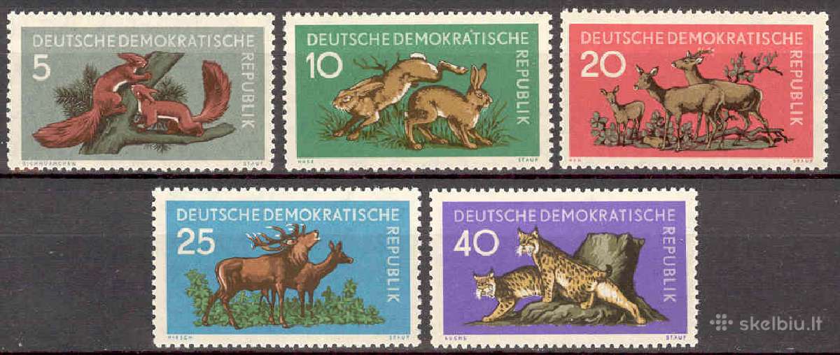 VDR (Ddr) 1959. Gyvūnai.