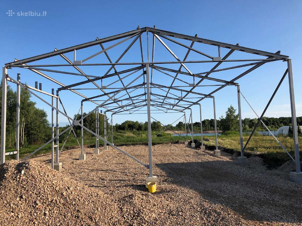 Skeletas metalo angaras, dvuhskatnyj, 12х24 - nuotraukos Nr. 4
