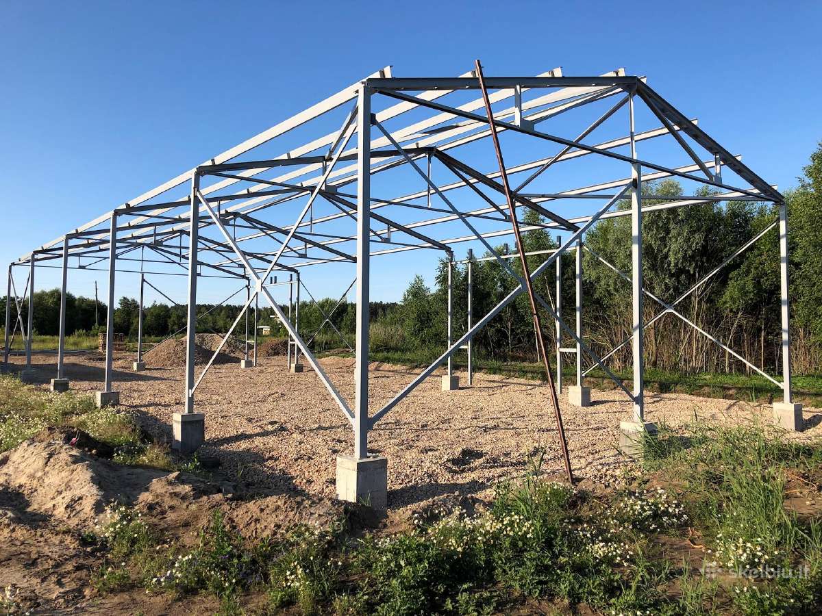 Skeletas metalo angaras, dvuhskatnyj, 12х24 - nuotraukos Nr. 8