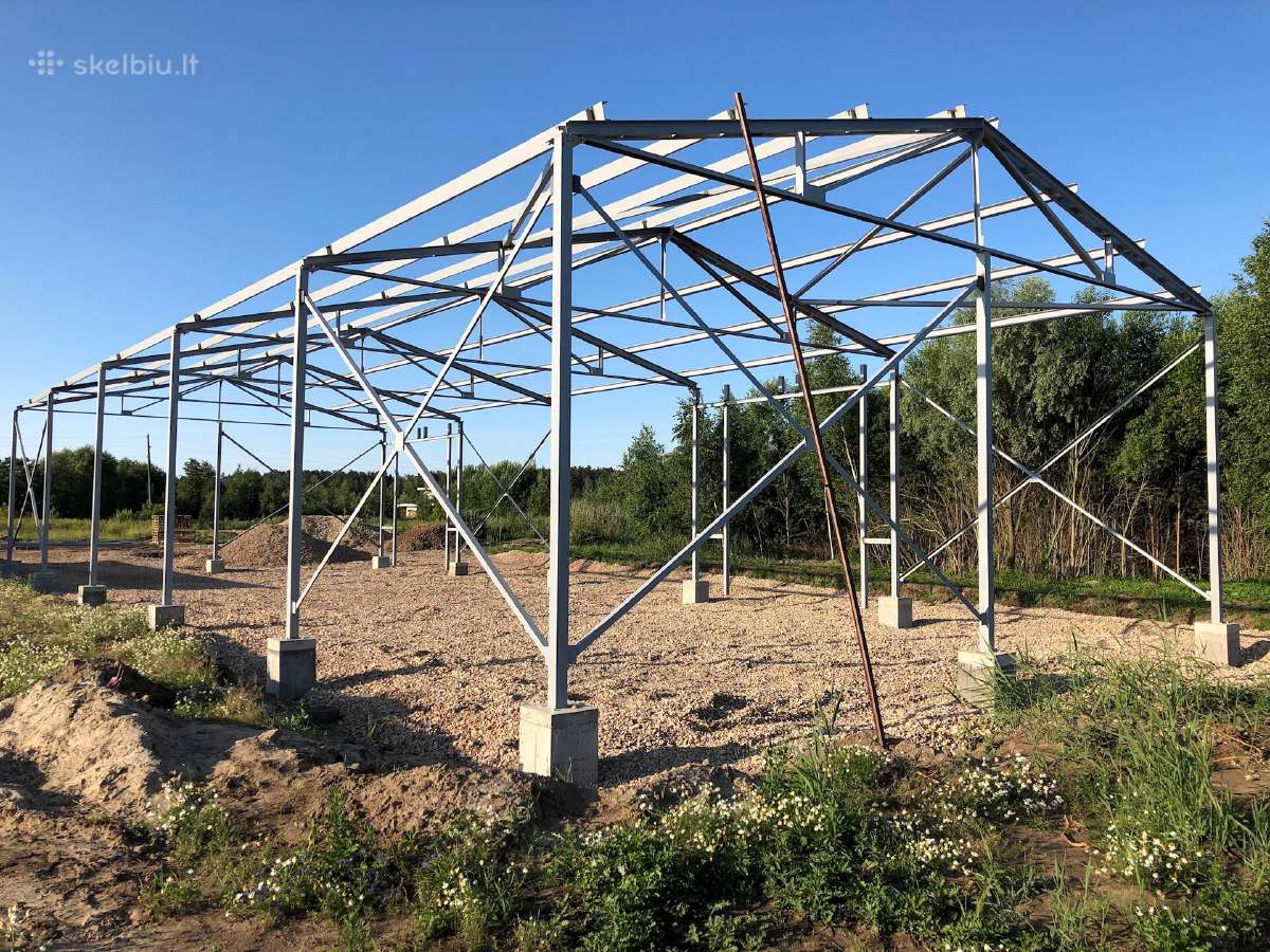 Skeletas metalo angaras, dvuhskatnyj, 12х24 - nuotraukos Nr. 10