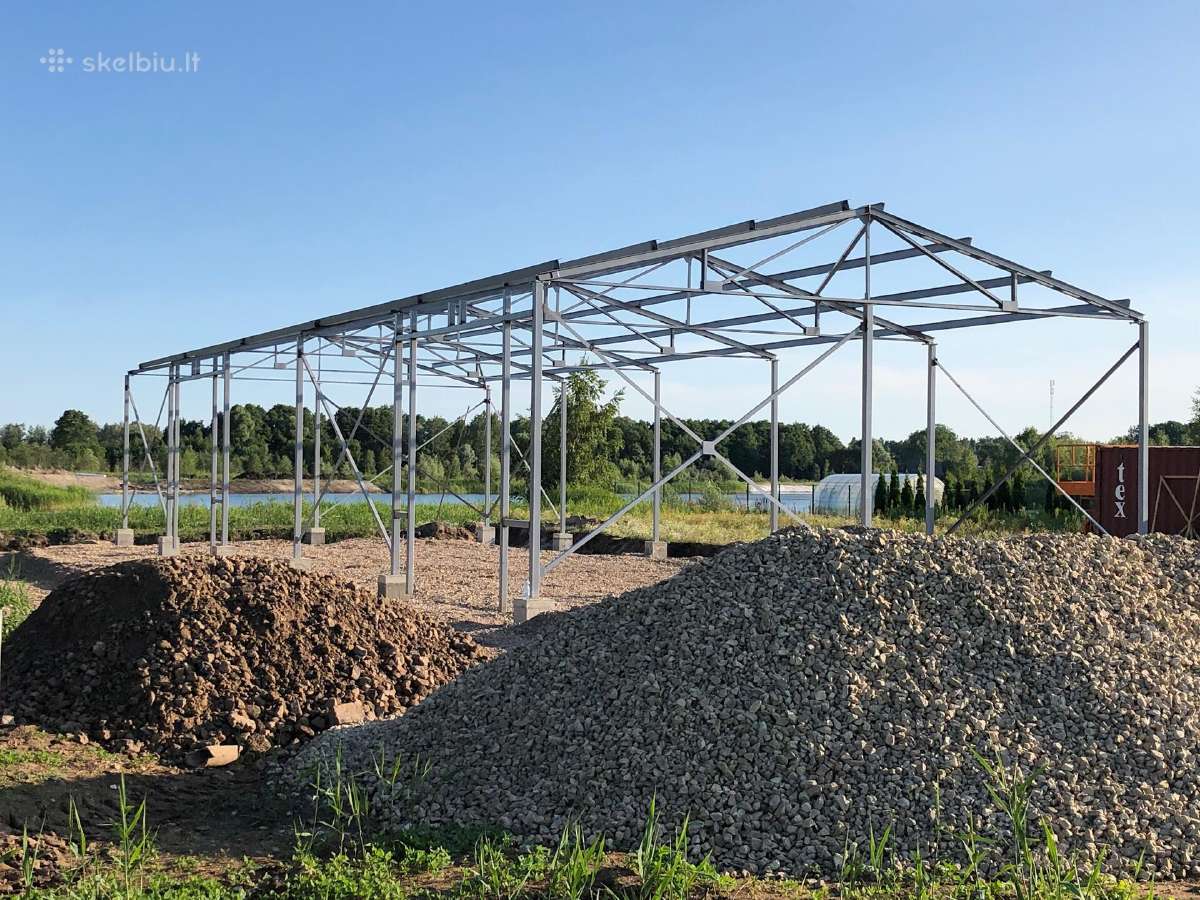 Skeletas metalo angaras, dvuhskatnyj, 12х24 - nuotraukos Nr. 11