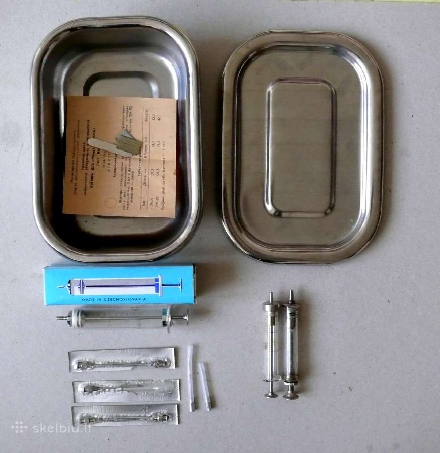 Sterilizatoriai su švirkštais